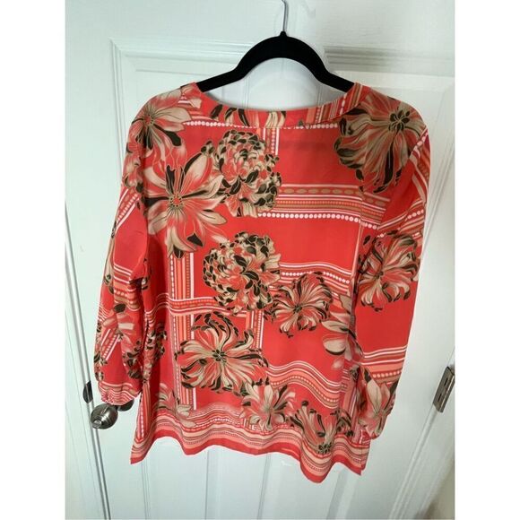 JM Collection women’s blouse size 16 floral - Picture 2 of 6